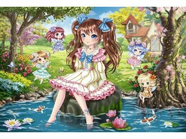Холст с красками 30х40 см по ном. Аниме. Милые феи. Арт. ХК-1268