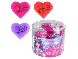 Ластик 40*37*10 мм «СЕРДЕЧКИ» (ПВХ) 24шт/уп доставка оптом в Донецк