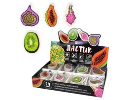 Ластик фигурный ассорти «ТРОПИЧЕСКИЕ ФРУКТЫ» (термопласт. резина) 24шт/уп доставка оптом в Донецк