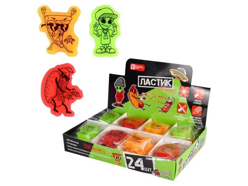 Донецк игрушка оптом Ластик фигурный ассорти (ПВХ) 24шт/уп