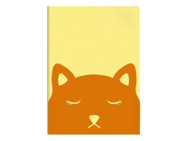 Донецк игрушка оптом Папка А4 для тетрадей «КОТ» (пластик, 3 отделения, фигурная вырубка)