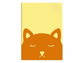 Папка А4 для тетрадей «КОТ» (пластик, 3 отделения, фигурная вырубка) доставка оптом в Донецк