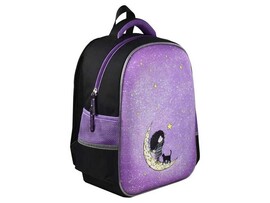 Ранец школьный «ДЕВОЧКА НА ЛУНЕ» 27,5*37,5*14,5 см (полиэстер, ЭВА панель, 1 отделение на молнии, формоустойчивая спинка) доставка оптом в Донецк