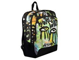 Рюкзак «НАСТЕННАЯ ЖИВОПИСЬ» 30*43*17 см (полиэстер, 2 отделения на молнии, уплотненные спинка и дно) доставка оптом в Донецк