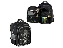 Рюкзак школьный «МЕТАРЕАЛЬНОСТЬ» 29*38.5*13.5 см (полиэстер, 2 отделения на молнии, формоустойчивая спинка) доставка оптом в Донецк