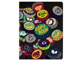 Тетрадь 120 л КЛЕТКА «КРЫШКИ СО СМЫСЛОМ» (на кольцах, мат. лам.) доставка оптом в Донецк