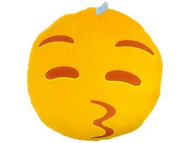 Подушка-игрушка Смайл поцелуйчик 48*48см SML-010 доставка оптом в Донецк