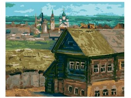 Холст с красками 40х50 см по номерам. ЯРОСЛАВЛЬ. СЛОБОДА КОРОВНИКИ доставка оптом в Донецк