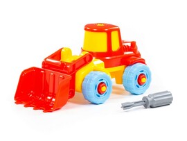 Конструктор-транспорт "Погрузчик" 20 эл. в пакете доставка оптом в Донецк