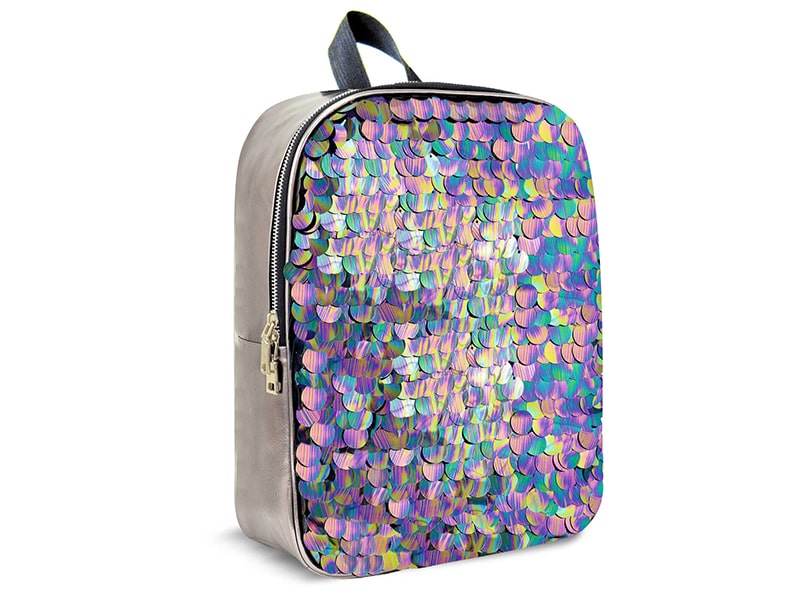 Рюкзак "Серебряный" 35*26*12 см, полиуретан, 1 отд., рег. лямки. Арт.48827