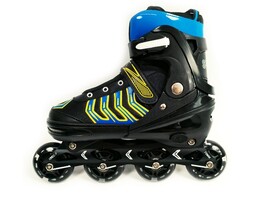 Ролики 39-42 р. (металл. рама, свет. колеса) в сумке 606S доставка оптом в Донецк