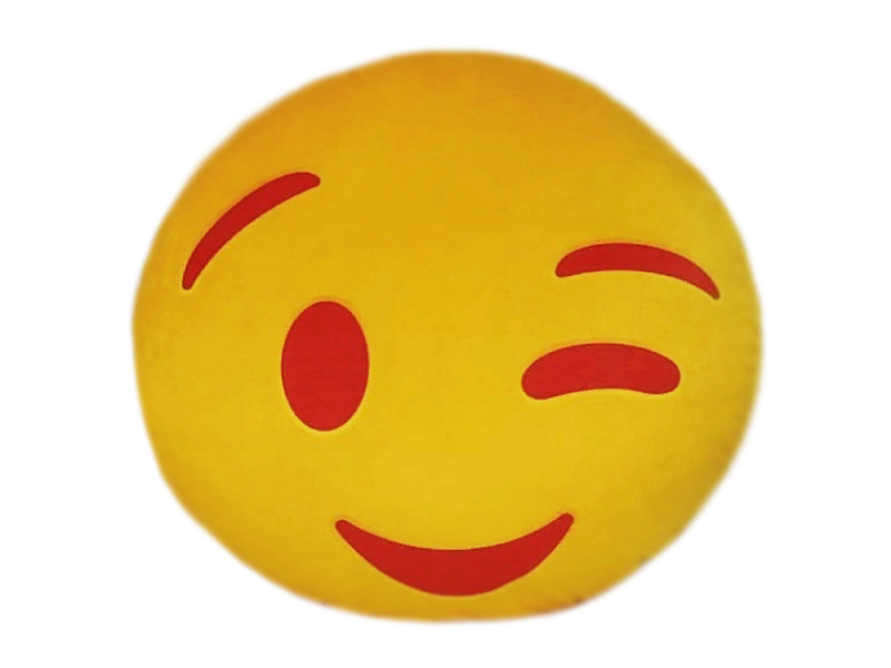 Подушка-игрушка Смайл подмигивает 48*48см SML-008