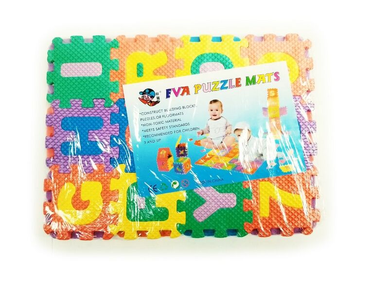 Донецк игрушка оптом Коврик-пазл «Английский алфавит+цифры» 21*16 см 1611-21