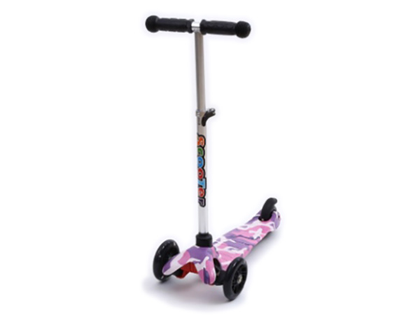 УЦЕНКА Самокат 3х кол., принт, свет кол., регул. ручка, нагр. до 70кг
