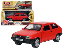 Машина металл. LADA -2108 "Спутник" 11.7 см, дв., багаж., мат. красный. Технопарк