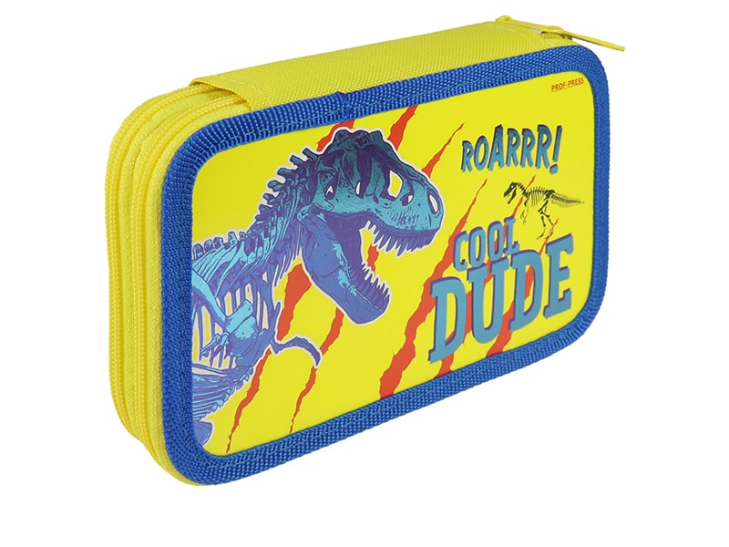 Пенал 2-секц. Скелет Ти-Рекса, 19*11 см, лам. карт. Арт.ПН-4831