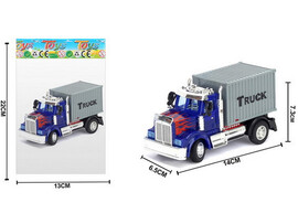 Машина инерц. металл. «ФУРГОН» 14 см (прорезиненные колеса) в пак. 7135B2 доставка оптом в Донецк