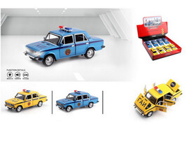 Машина инерц. металл. «ЛАДА» 1:24 (свет, звук, открыв. двери, багажник, капот) 2210A доставка оптом в Донецк