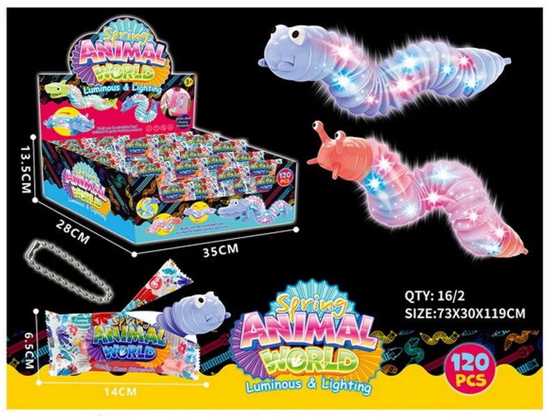 Донецк игрушка оптом Брелок-антисресс «СЛИЗЕНЬ» (свет) в пак. SS-3124