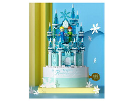 Конструктор «ICE CASTLE» заводной, с музыкой 403 дет. в кор. 9055 доставка оптом в Донецк