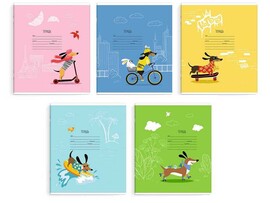 Тетрадь 12 л ЛИНИЯ «ЕВРОТАКСА» (мелов. картон, офсет) доставка оптом в Донецк