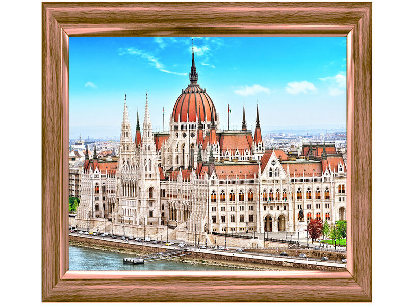 Донецк игрушка оптом Алмазная мозаика 30х40 см СОЛНЕЧНЫЙ БУДАПЕШТ (стразы квадрат., класс.)