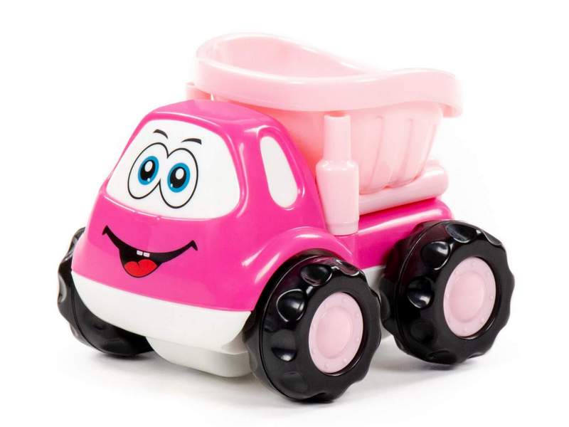 Донецк игрушка оптом Автомобиль-самосвал инерц. "Патрик" розовый в пакете