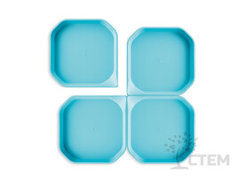 Fun2 Play (лоток для активных игр синий 25*25*2,5 см 4 шт) доставка оптом в Донецк