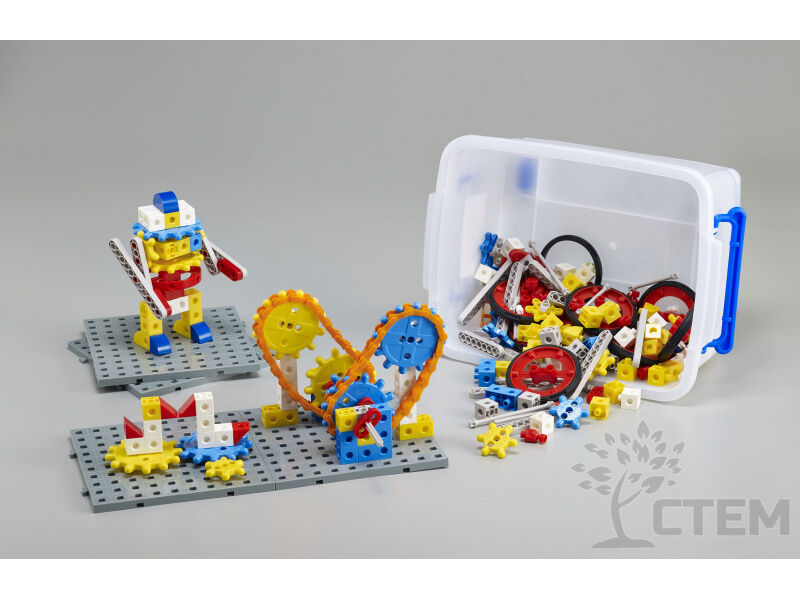 Донецк игрушка оптом Занимательные шестеренки и 2-х см. соединяющиеся кубики 326 дет.