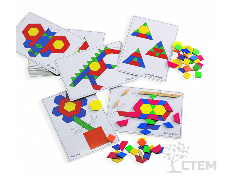 Донецк игрушка оптом Печатное пособие. Карточки для мозаики "Геометрические фигуры"