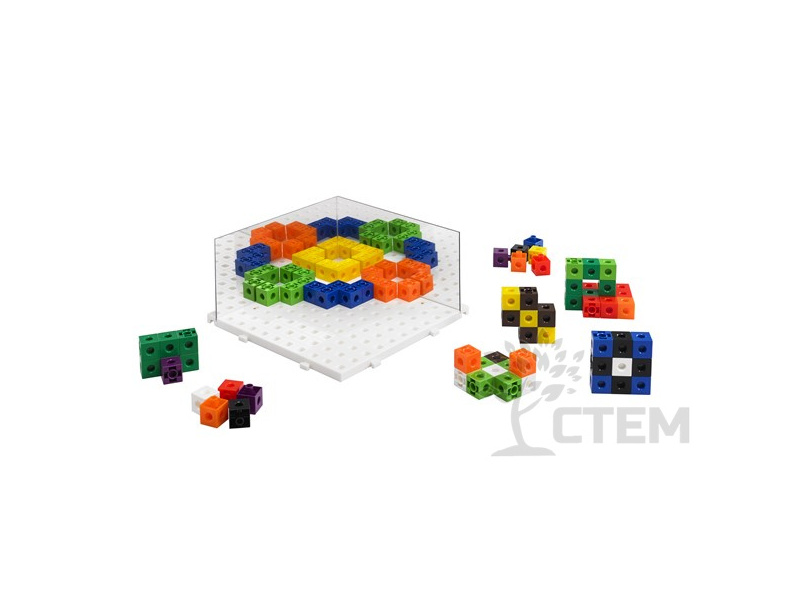 Донецк игрушка оптом Набор "Изучаем отражения" (кубики соединяющиеся 2 см 100 шт)