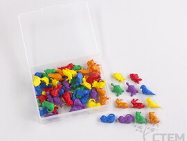 Материал счетный фигурки "Питомцы" (72 шт, 6 видов, 6 цветов) доставка оптом в Донецк