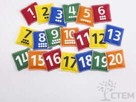 Мешочки с цифрами 20 шт доставка оптом в Донецк