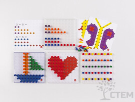Мозаика Peg Board (набор с прозрачными досками и картинками) доставка оптом в Донецк