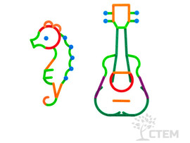 Палочки счетные Геостикс 200 дет. Конструктор букв с карточками доставка оптом в Донецк