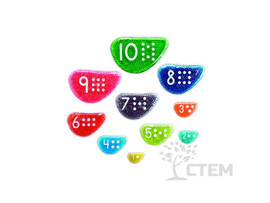 Сенсорные подушечки "Цифры" 10 шт доставка оптом в Донецк