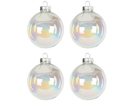 Набор ШАРЫ ЖЕМЧУГ из стекла 6 см (4шт/уп) 90655 доставка оптом в Донецк