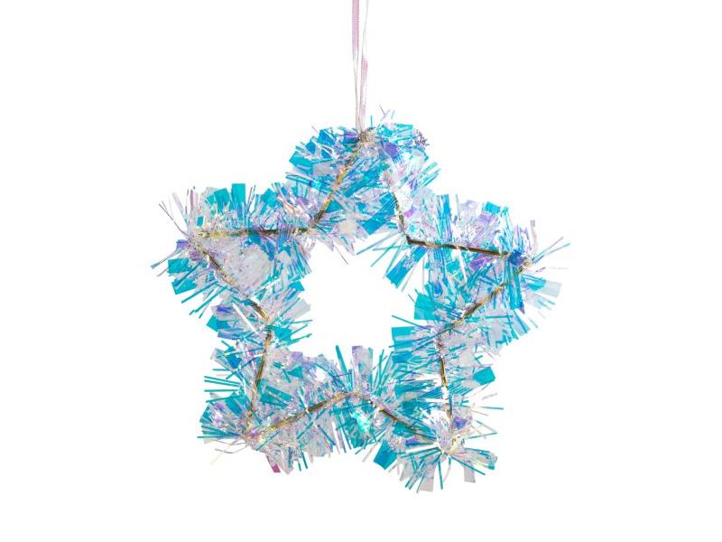 Донецк игрушка оптом Подвеска елочная ЗВЕЗДА 25 см 86411