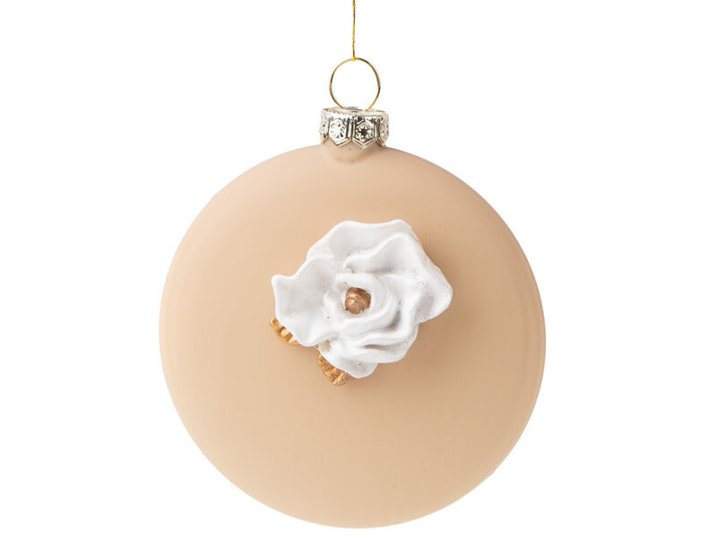 Донецк игрушка оптом Подвеска елочная из стекла 8*8*3 см 89943