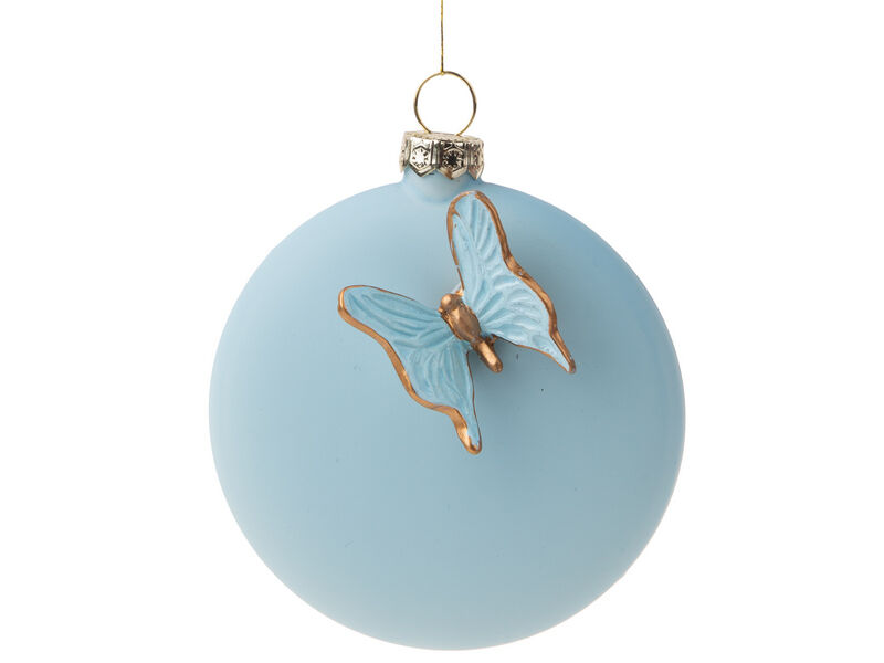 Донецк игрушка оптом Подвеска елочная из стекла 8*8*3 см 89944