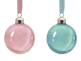 Шар елочный из стекла 8 см 90718 доставка оптом в Донецк