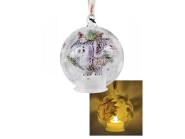 Шар елочный из стекла с подсветкой 8 см 91458 доставка оптом в Донецк