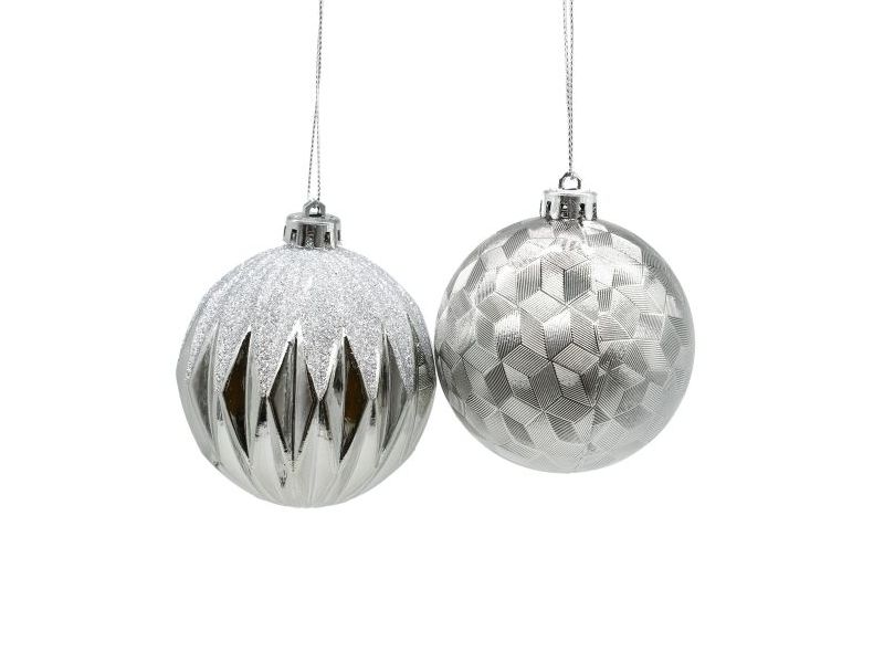 Донецк игрушка оптом Шар елочный РОМБЫ из полистирола 8 см 91354