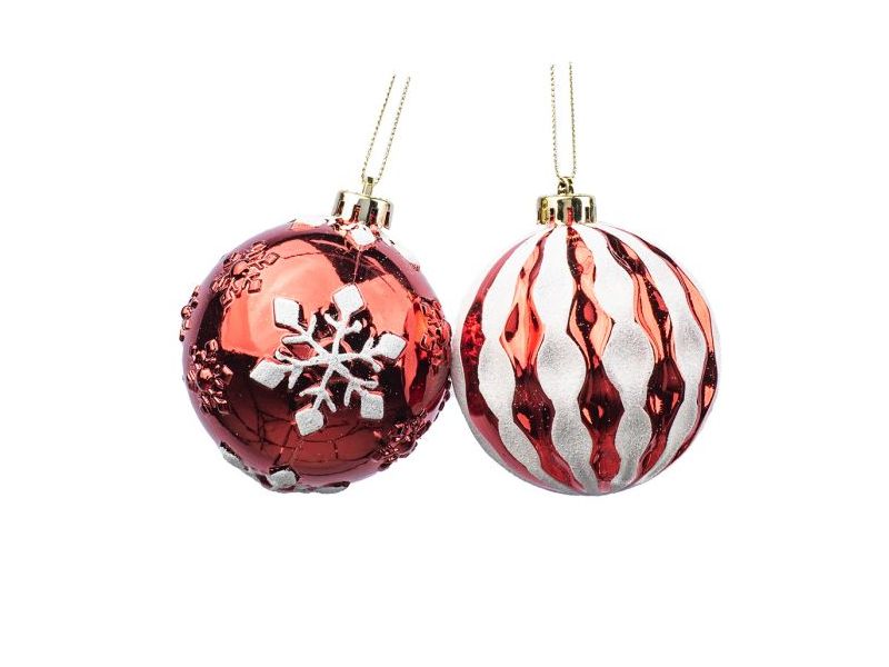 Донецк игрушка оптом Шар елочный ВОЛНА из полистирола 8 см 91356