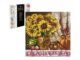 Алмаз. моз. 30*30 см, с подр., полн. зап. Натюрморт с подсолнухами. Арт. 59800