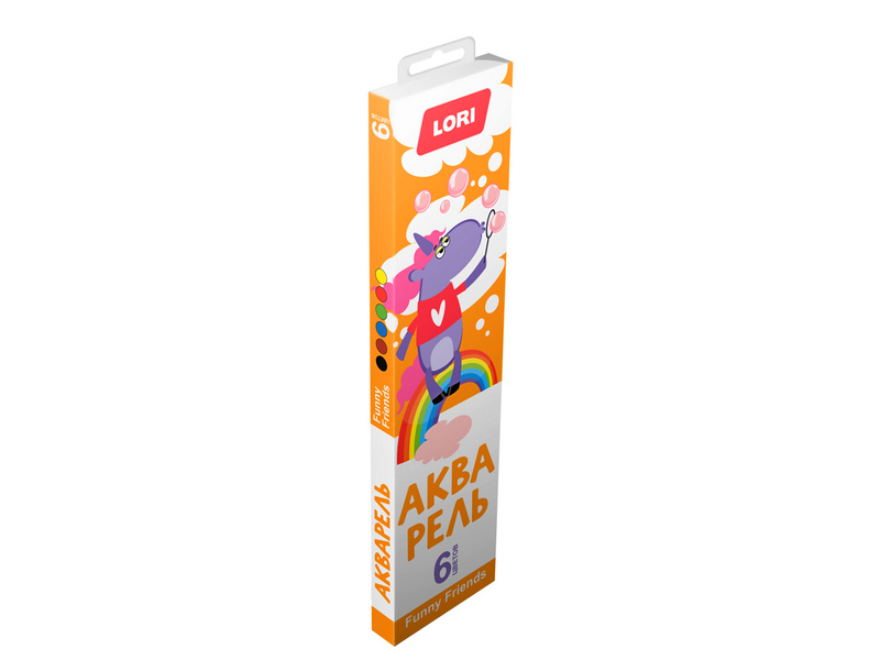 Донецк игрушка оптом Акварель «FUNNY FRIENDS» 6 цветов Алф-001