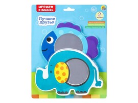 Игрушка для купания "ЛУЧШИЕ ДРУЗЬЯ" 2 дет. на планшете КВ-8709 доставка оптом в Донецк