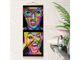 Картина-панно по номерам 35*88 см «НАСТРОЕНИЕ» доставка оптом в Донецк