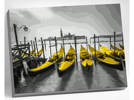 Картина по номерам 40*50 см «ВЕНЕЦИЯ. ГОНДОЛЫ» доставка оптом в Донецк