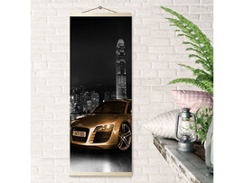 Картина-панно по номерам 35*88 см «ЗОЛОТАЯ АУДИ» доставка оптом в Донецк
